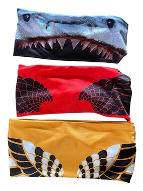 Sleefs Athletic Reversible Headband Lot - Shark / Icarus